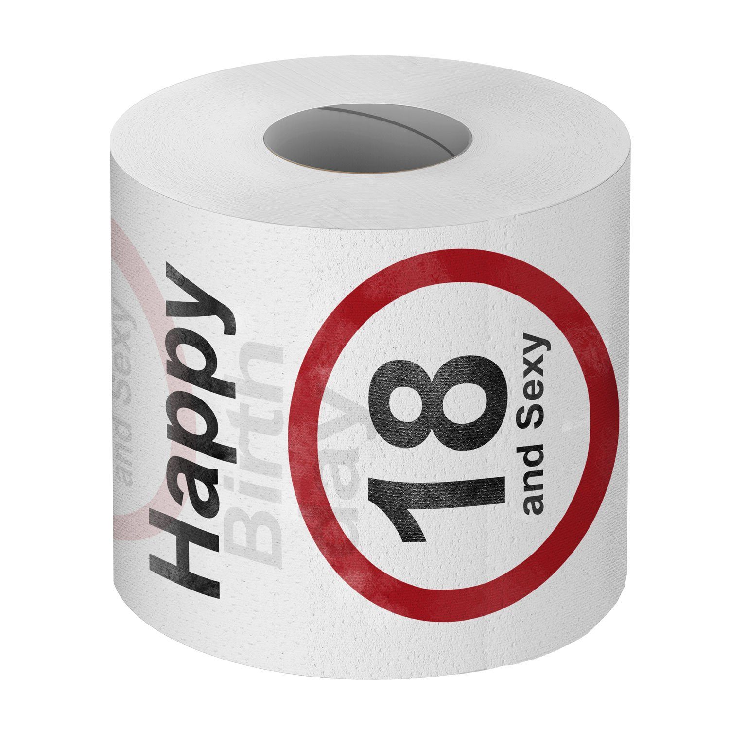 Goods+Gadgets Papierdekoration Lustiges Klopapier Toilettenpapier 18. Geburtstag, zum Fun Geschenkartikel