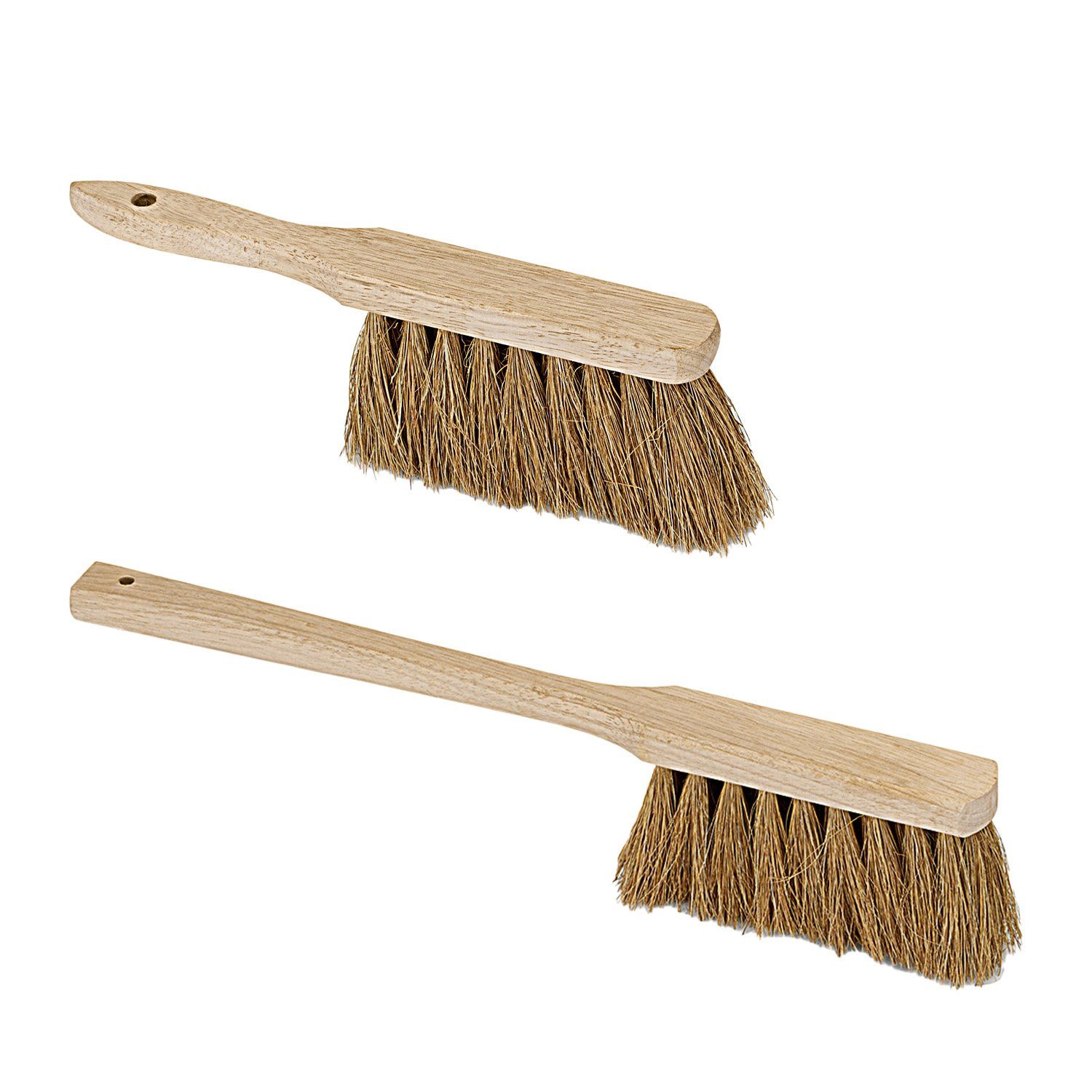 Kehrgarnitur Set 1x Industriehandfeger 28 cm + 1x Langstielhandfeger Kokos 43 cm