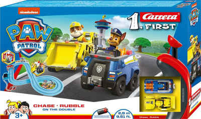 Carrera® Autorennbahn FIRST Rennbahn PAW PATROL On the Double Komplettset ab 3 Jahren (Streckenlänge 2.9 m)