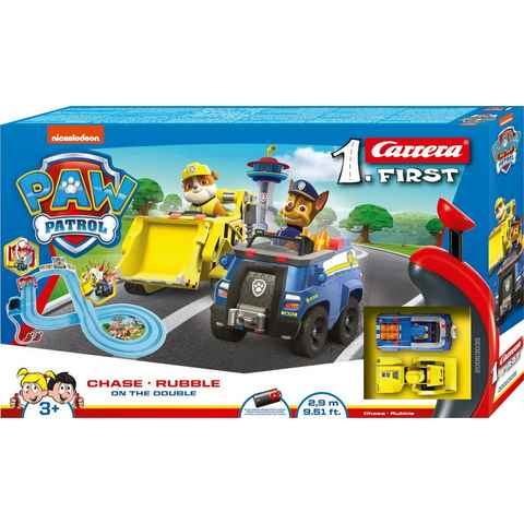 Carrera® Autorennbahn FIRST Rennbahn PAW PATROL On the Double Komplettset ab 3 Jahren (Streckenlänge 2.9 m)