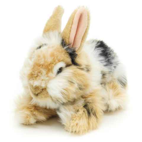 Uni-Toys Kuscheltier Löwenkopf-Kaninchen m.aufgestellten Ohren - 23 cm - verschiedene Hasen, zu 100 % recyceltes Füllmaterial