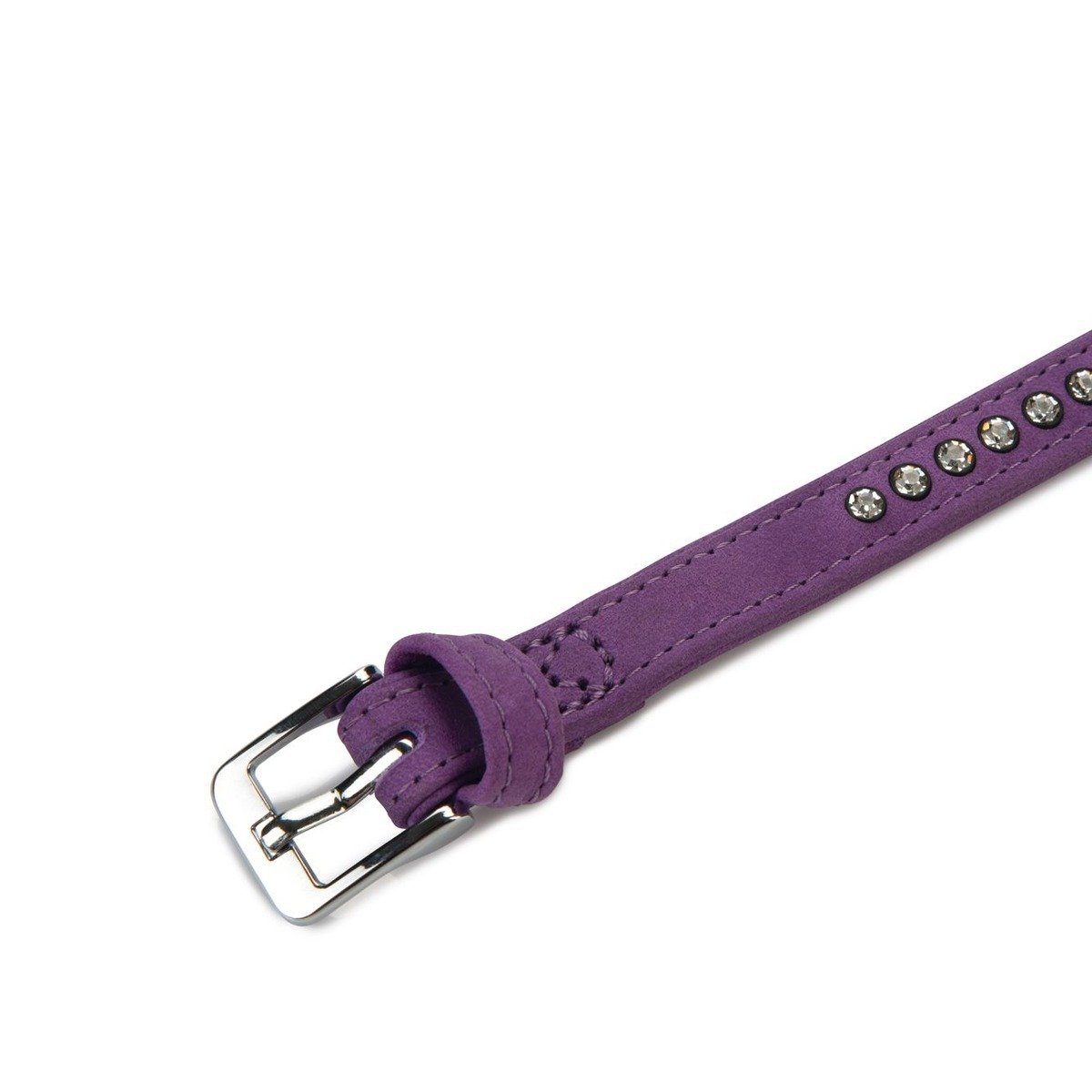 Beeztees Hunde-Halsband Hundehalsband Buffalo Leder lila
