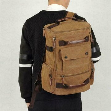 D-IDEAZ Notebook-Rucksack Premium Rucksack für Herren aus Canvas, Fach für Laptop und Notebook