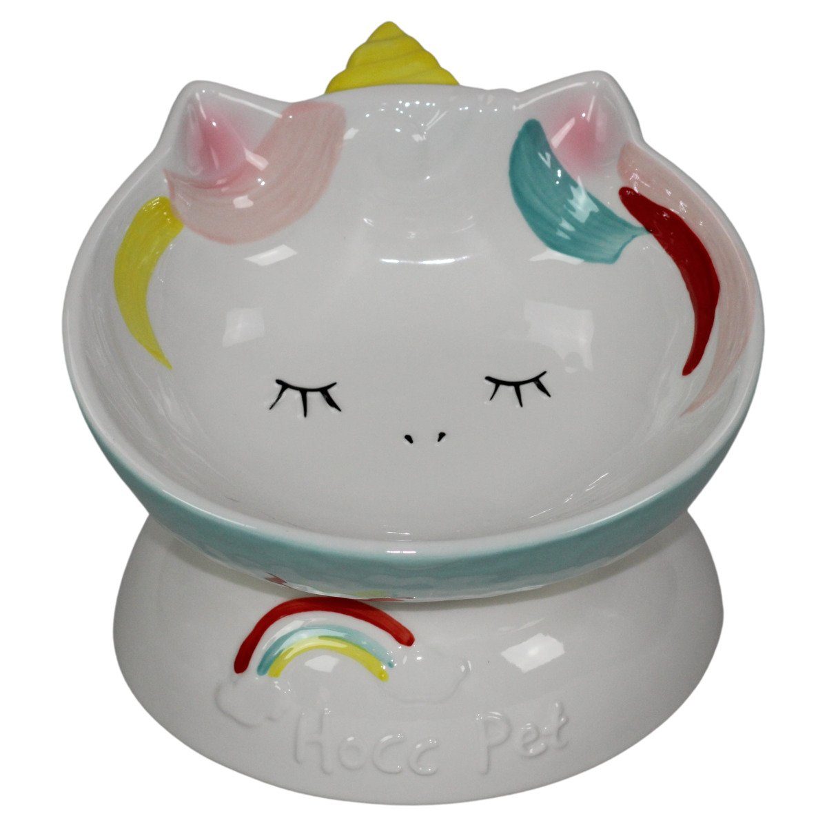 Futternapf Katzennapf mit Einhorn-Motiv