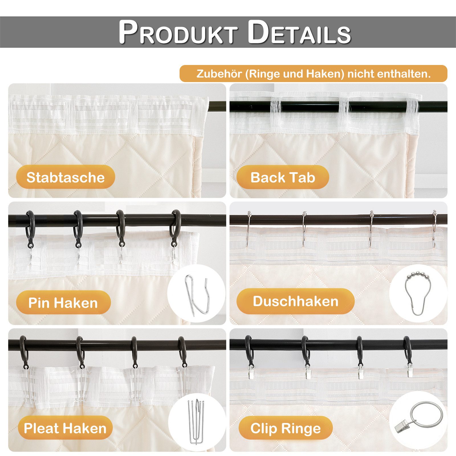 Jibenhome Vorhang Winter Wärme Thermovorhang Dicke Gardinen Funktionale Übe günstig online kaufen