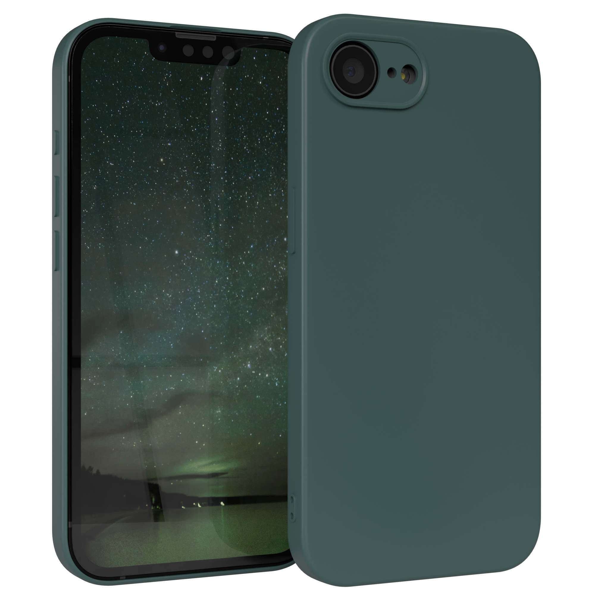 EAZY CASE Handyhülle TPU Hülle mit/-ohne MagSafe Apple iPhone 16e 6,1 Zoll, Silikon Schutzhülle mit Kameraschutz kratzfestes Bumper Nachtgrün