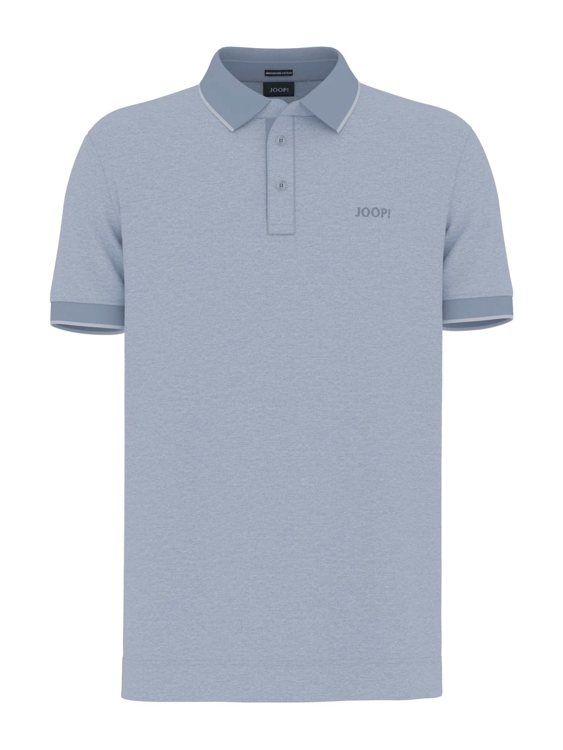 JOOP! Poloshirt Percyco kontrastive Elemente mit feinen Streifen