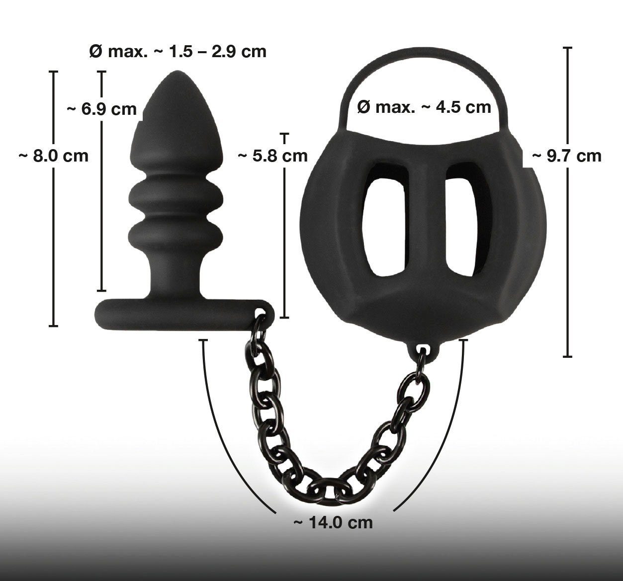 Penis-Hoden-Ring VELVETS BLACK