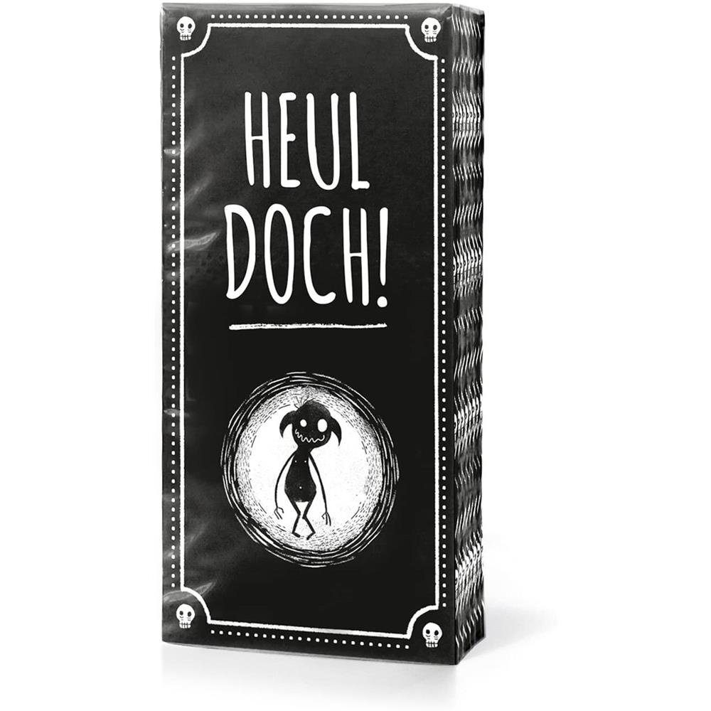 Pechkeks Papiertaschentücher Rotzlappen "Heul doch", 10er Packung, Taschentücher, Scherzartikel, Schwarzer Humor