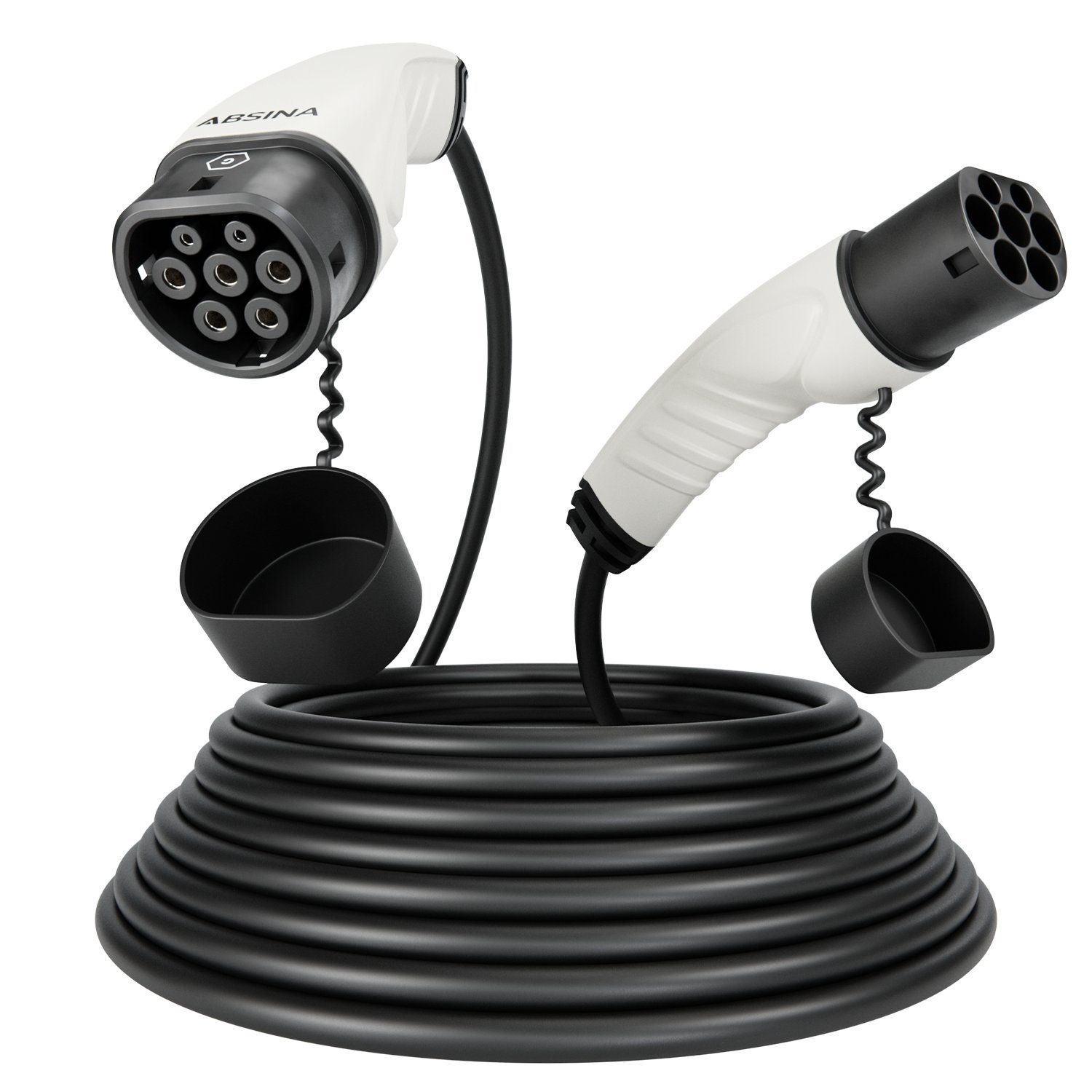 ABSINA Typ 2 Ladekabel 22kW & 32A für Elektroauto - 7,5 Meter Typ 2 Ladekabel Elektroauto-Ladegerät (1-tlg)
