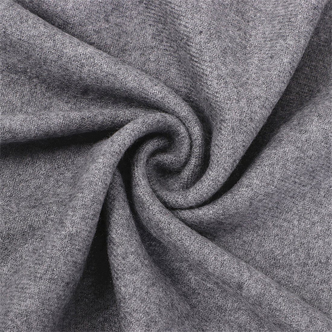 DÖRÖY Grau Mode Schal Modeschal Frauen Männer solide Farbe Winter Schal, Schal