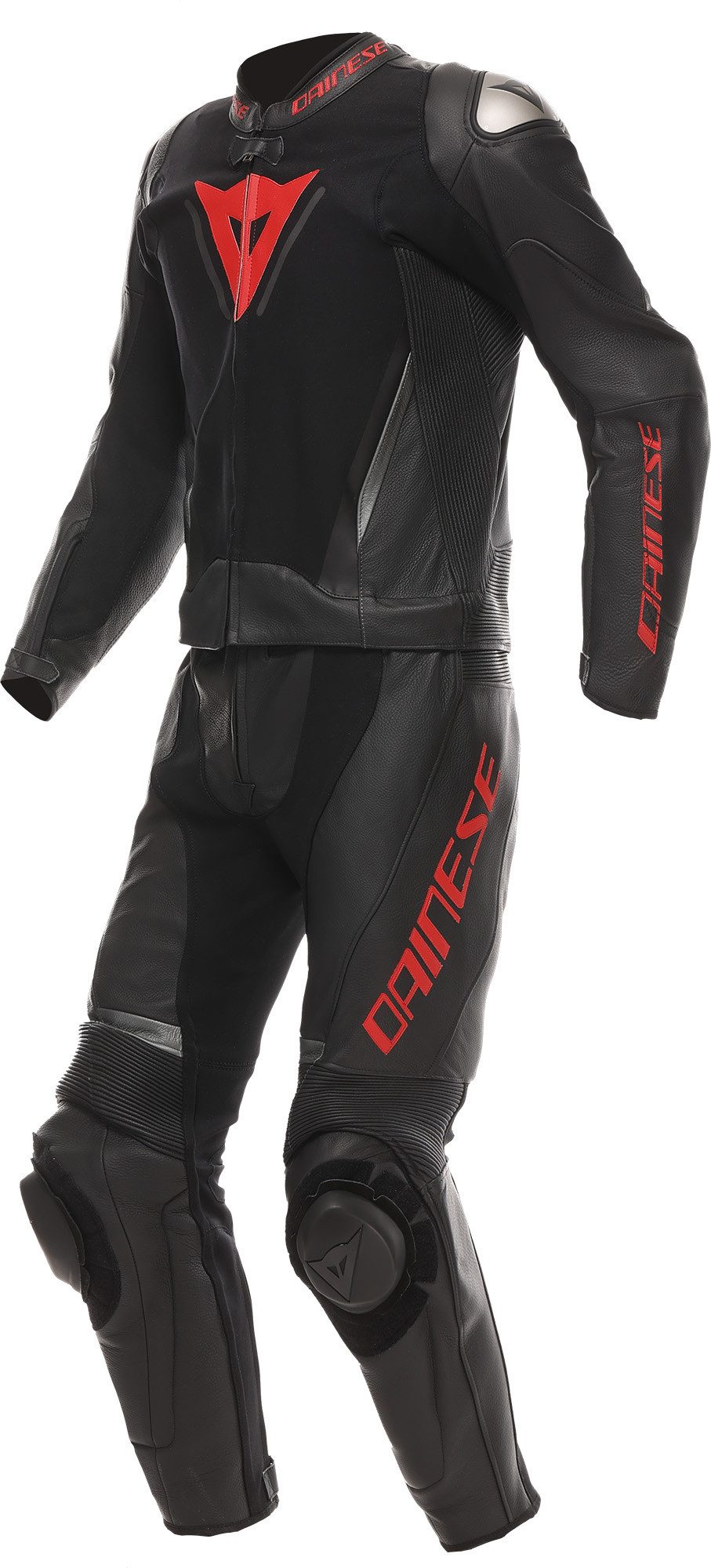 Dainese Motorradkombi Demon Sprint 2-Teiler Motorrad Lederkombi Atmungsaktiv,Ellenbogenprotektoren enthalten,Hüftprotektoren enth