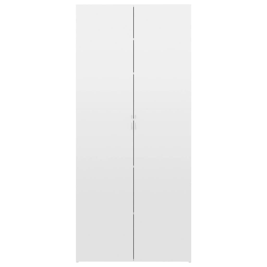 furnicato Schuhschrank Hochglanz-Weiß cm Holzwerkstoff 80x35,5x180