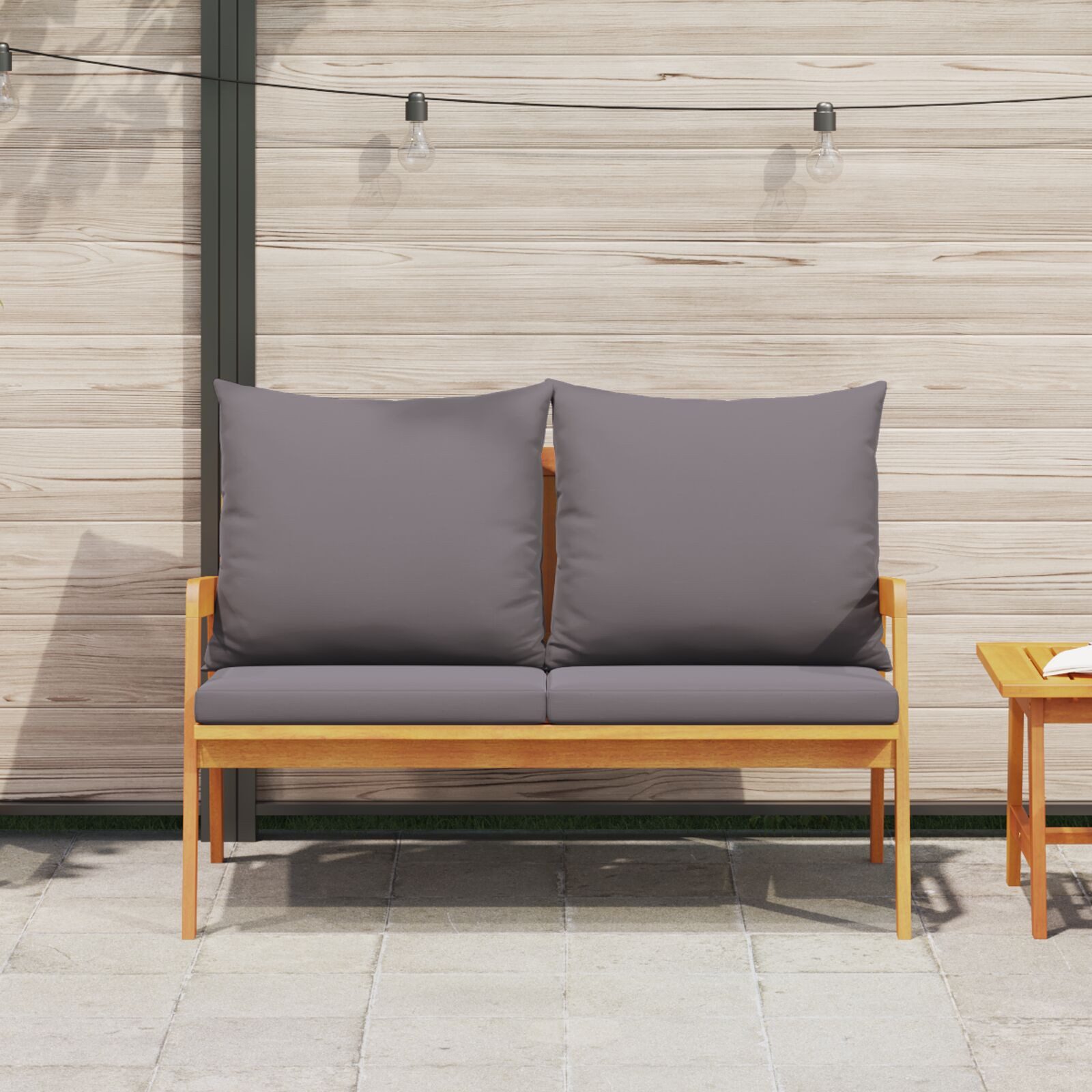 vidaXL Loungesofa Gartenbank mit Kissen 115x65x71 günstig online kaufen