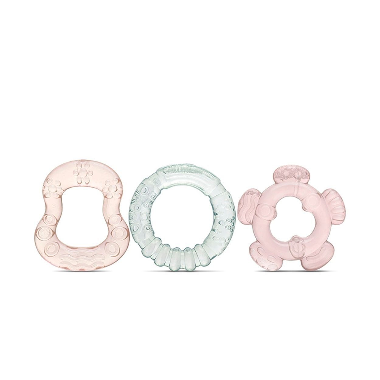 Baby Care Beißring Beißring 3er Set, versch. Formen und Farben, ab 3 Monate