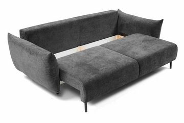 Furnix Schlafsofa Adelline Polstercouch mit Schlaffunktion 140x200 cm für 2 Personen, Maße: BxHxT 240x90x108cm, Liegefläche 145x200 cm