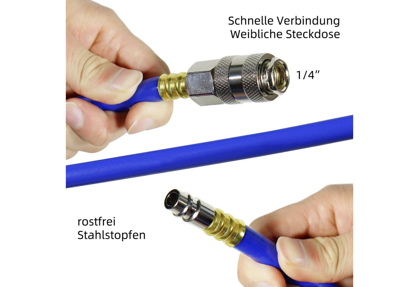 Thumbnail - CCLIFE Druckluftschlauch 10m Druckluftschlauch für Kompressor Kompressorschlauch 20 bar