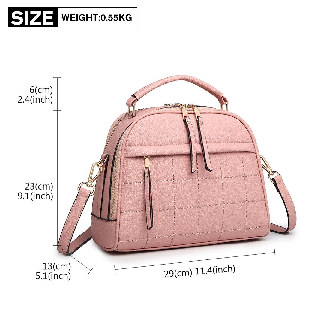 Miss Lulu Schultertasche Damen Shopper Tasche in Rosé - Elegante Tote Bag f günstig online kaufen