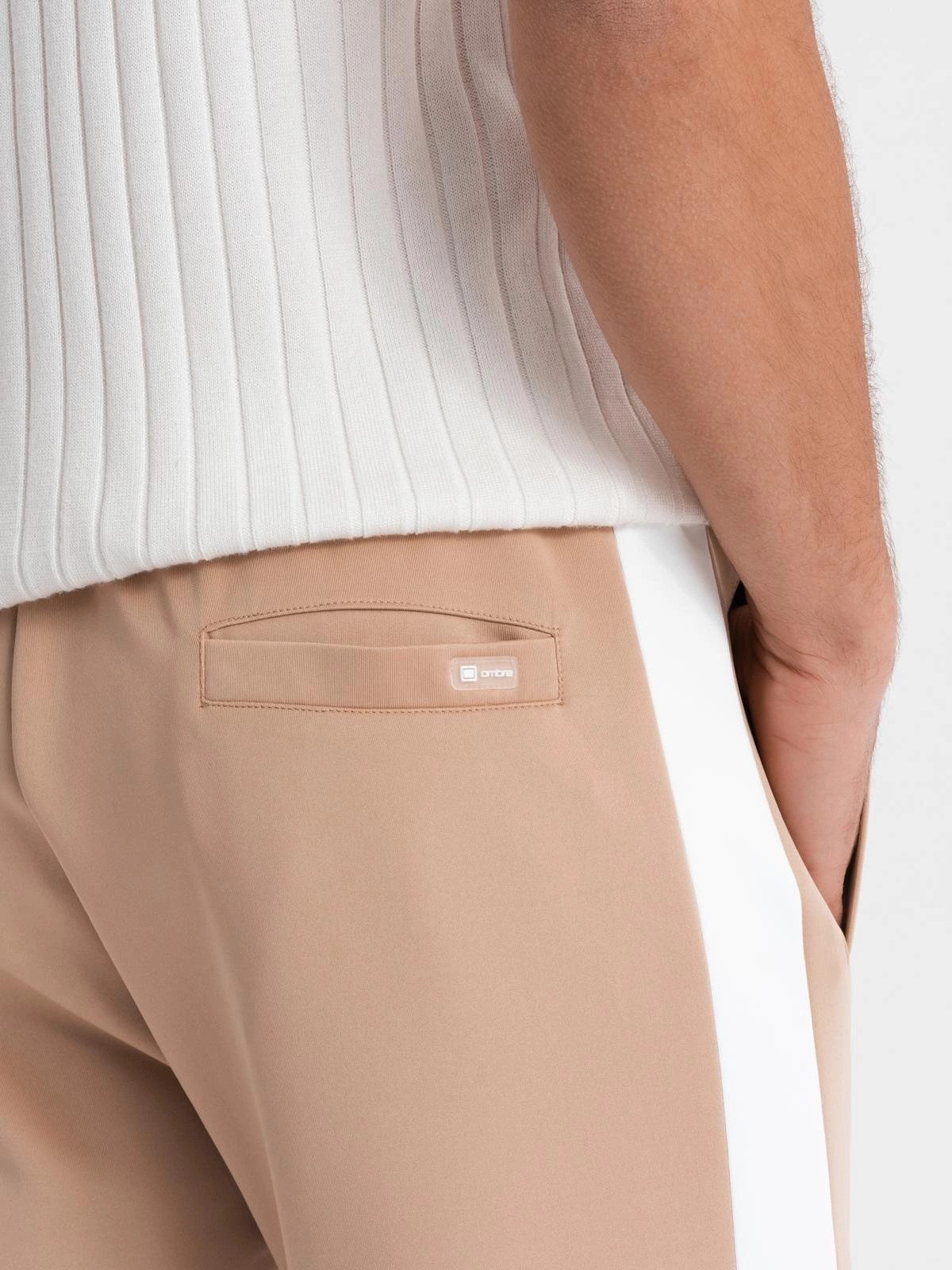 OMBRE Sweatpants Herren Jogginghose mit kontrastfarbenen Streifen