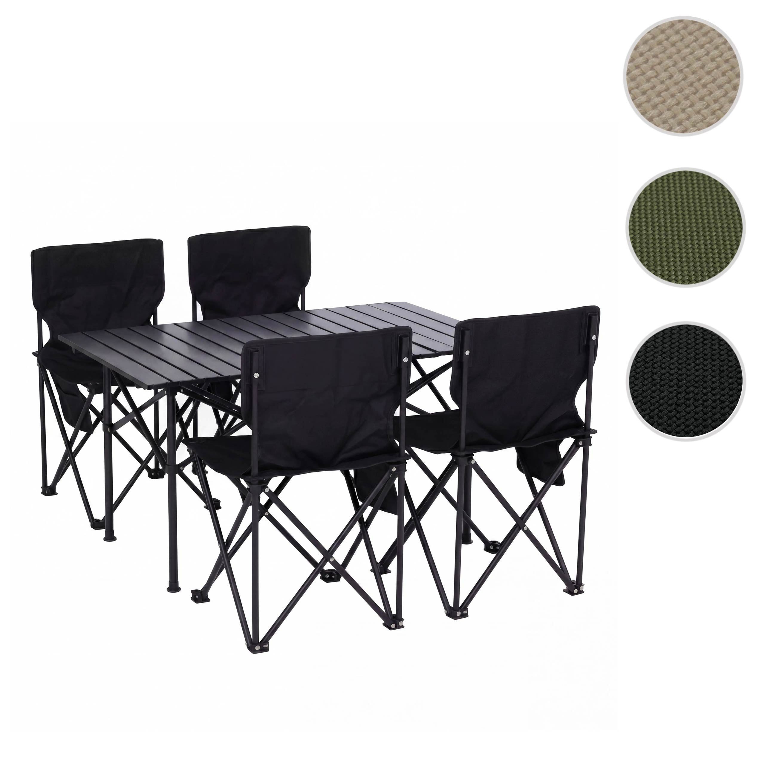MCW Sitzgruppe MCW-Q39, (5-tlg), Integrierte Seitentasche am Stuhl