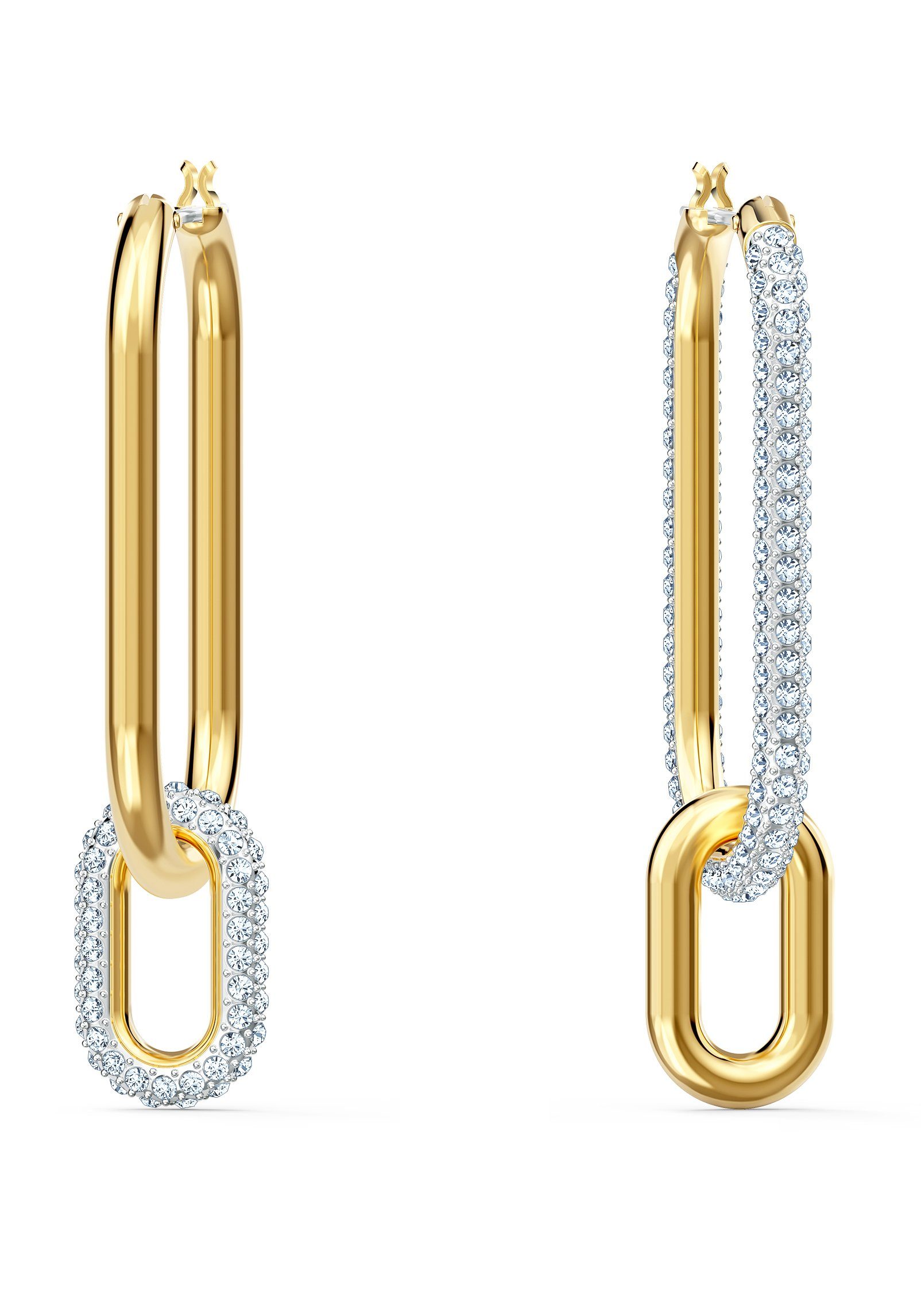 Swarovski Paar Creolen »Time Kreolen, weiss, Metallmix, 5558341«, mit