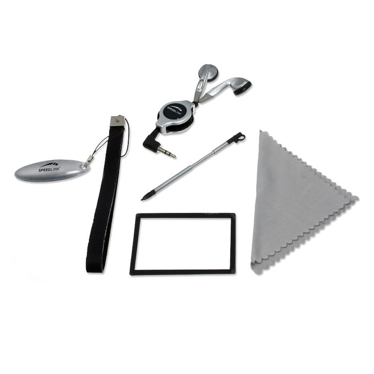 Speedlink 5in1 PACK Kopfhörer Display-Schutz Stift Tuch etc Gaming-Controller (passend für Nintendo DS Konsole)
