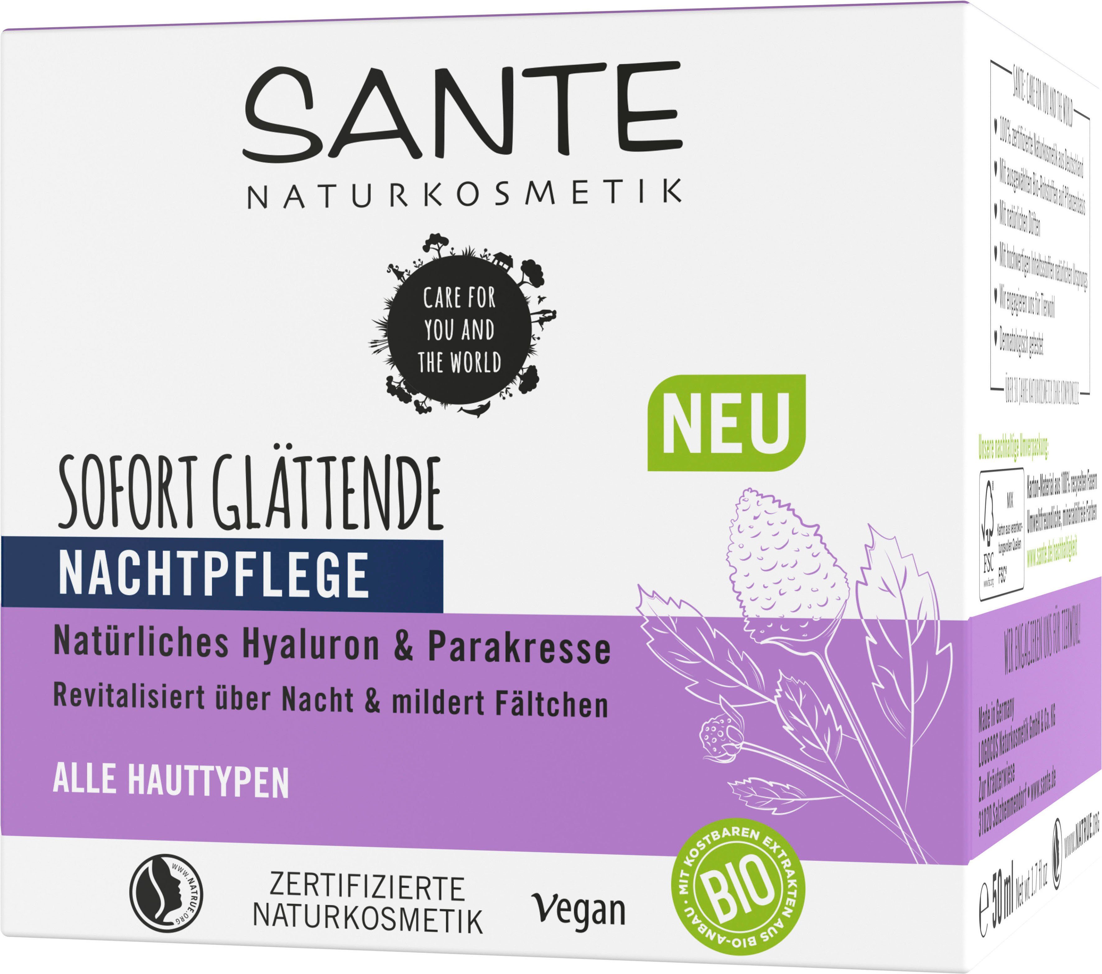 Gesichtspflege glättende Sofort SANTE Nachtpflege