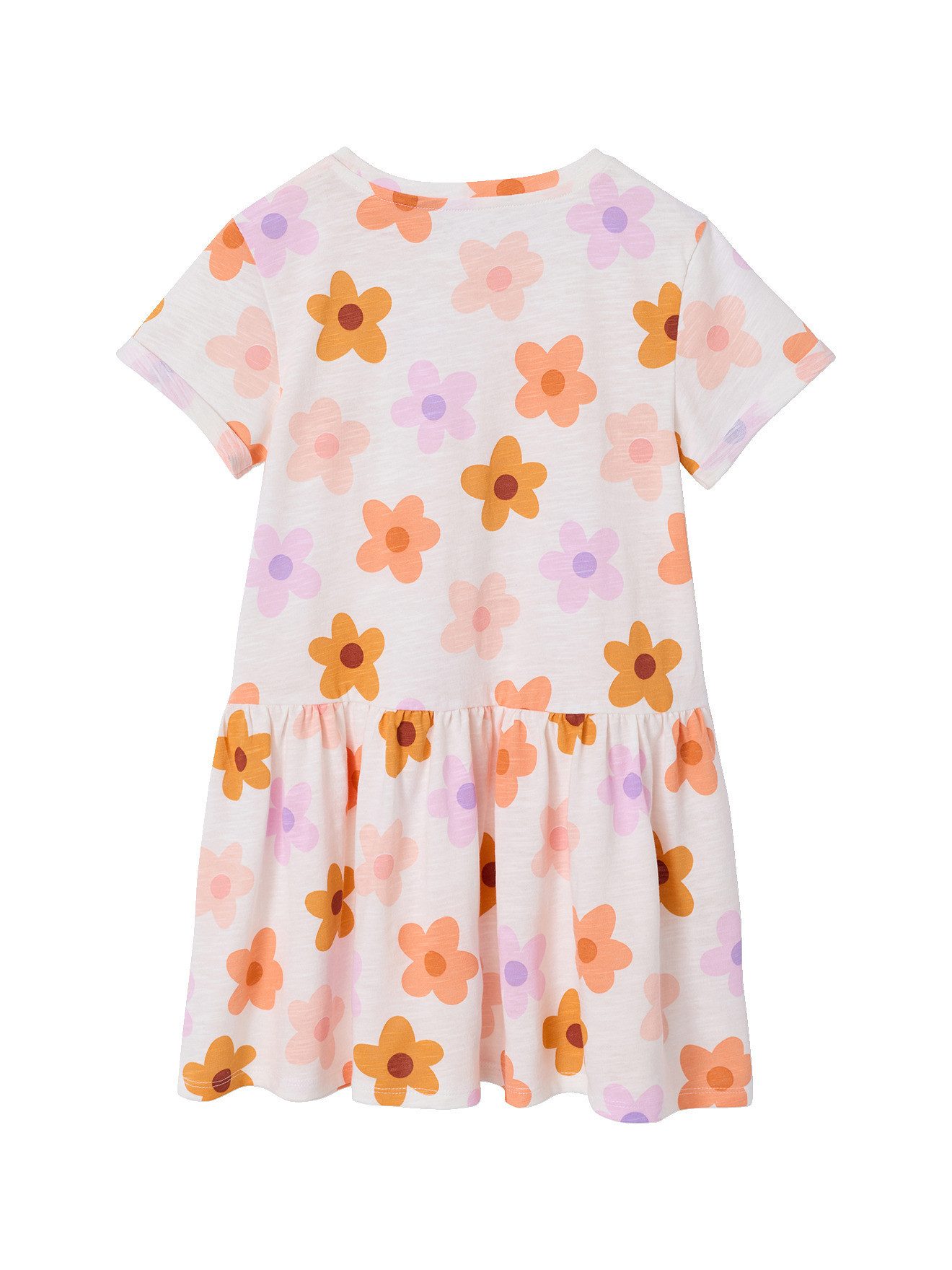 vertbaudet Minikleid Mädchen Shirtkleid BASIC Elastische Taille