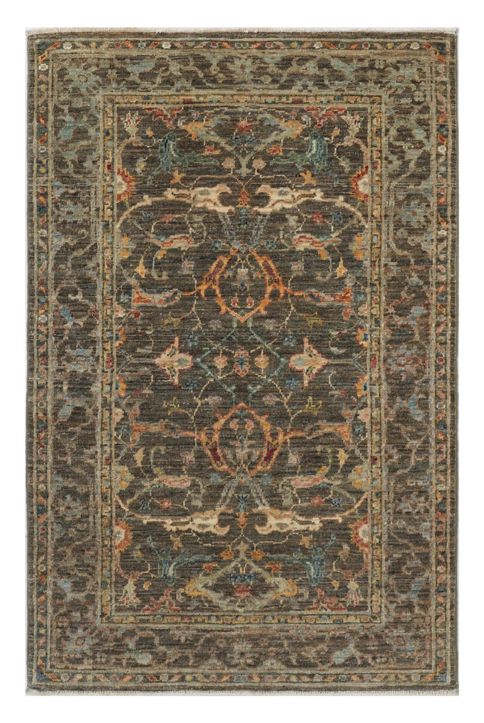 Nain Trading Orientteppich Ziegler Farahan 78x125 Handgeknüpfter Orientteppich, rechteckig, Höhe: 6 mm
