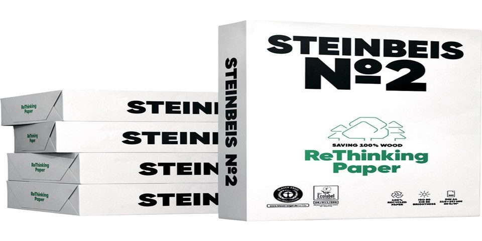 STEINBEIS Kopierpapier STEINBEIS Kopierpapier No. 2, DIN A4, 80 g/m², Pack: 500 Blatt