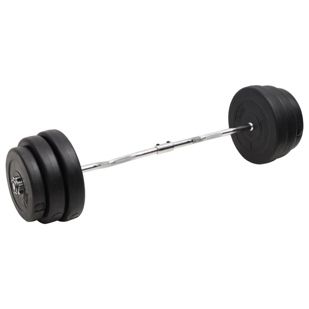 vidaXL Kurzhantelstange Curlstange mit Hantelscheiben 90 kg, (1-tlg)