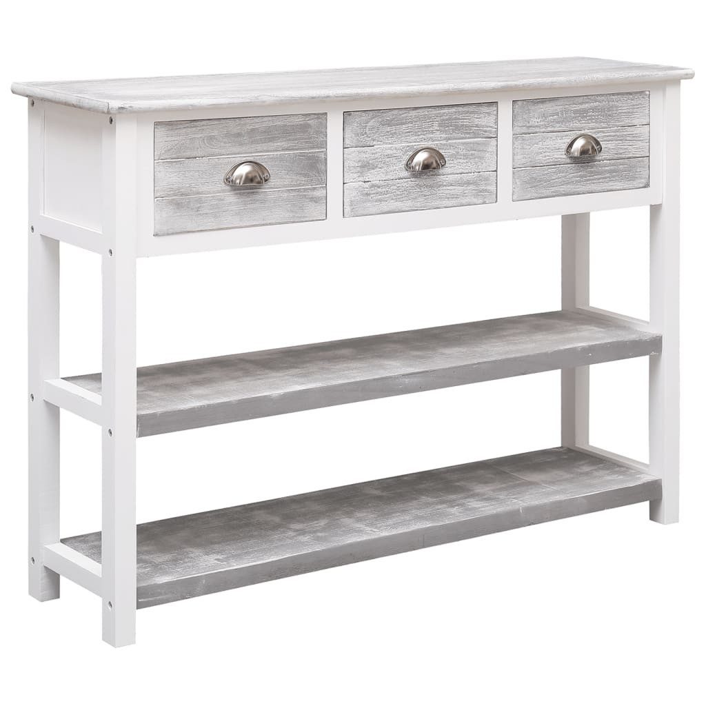 furnicato Sideboard Kommode aus massivem Paulownia- und Pappelholz 108x30x76 cm Antikes (1 St)