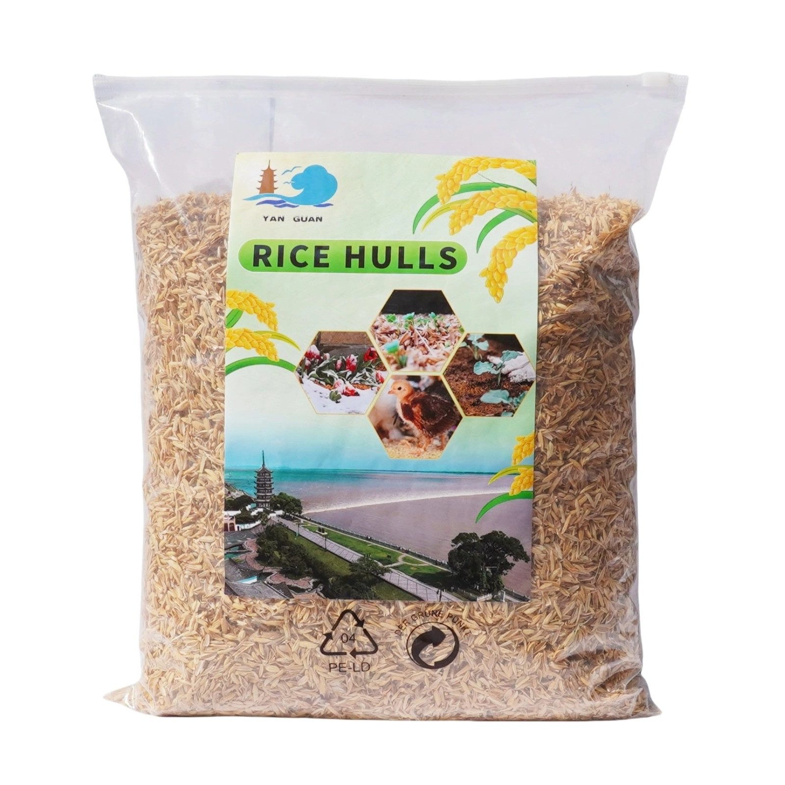 Yalion Kleintierkäfig Reisspelzen 300g fertilizer,Füllstoff, Sonnenschutzmaterial für Gemüse, Organische Düngemittel, Lagerung zerbrechlicher Produkte