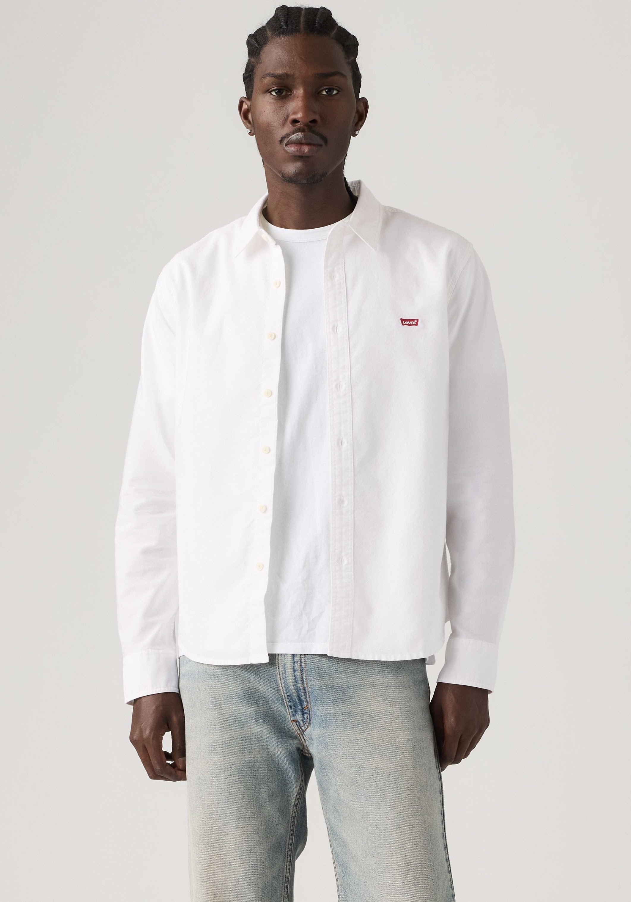 Levi's® Langarmhemd CLS BATTERY HM SHIRT - STANDARD mit abgerundetem Saum