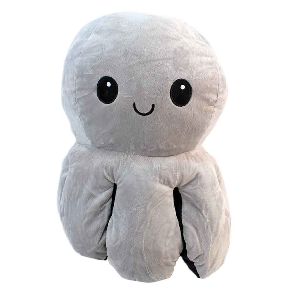 Posh Paws Kuscheltier Wende-Oktopus XXL grau schwarz - ca. 60 cm (1-St)