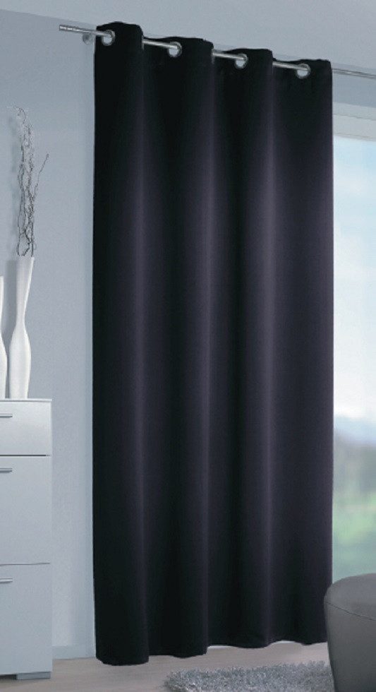 Clever-Kauf-24 Verdunkelungsvorhang Verdunkelungs-Ösenschal MIA BxH 140x245 günstig online kaufen