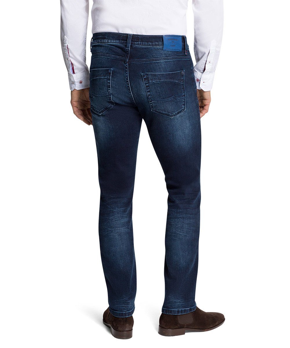 Dark Jeans Eric Denim Blue Pioneer Authentic Fit Megaflex Straight Handcrafted 5-Pocket-Jeans