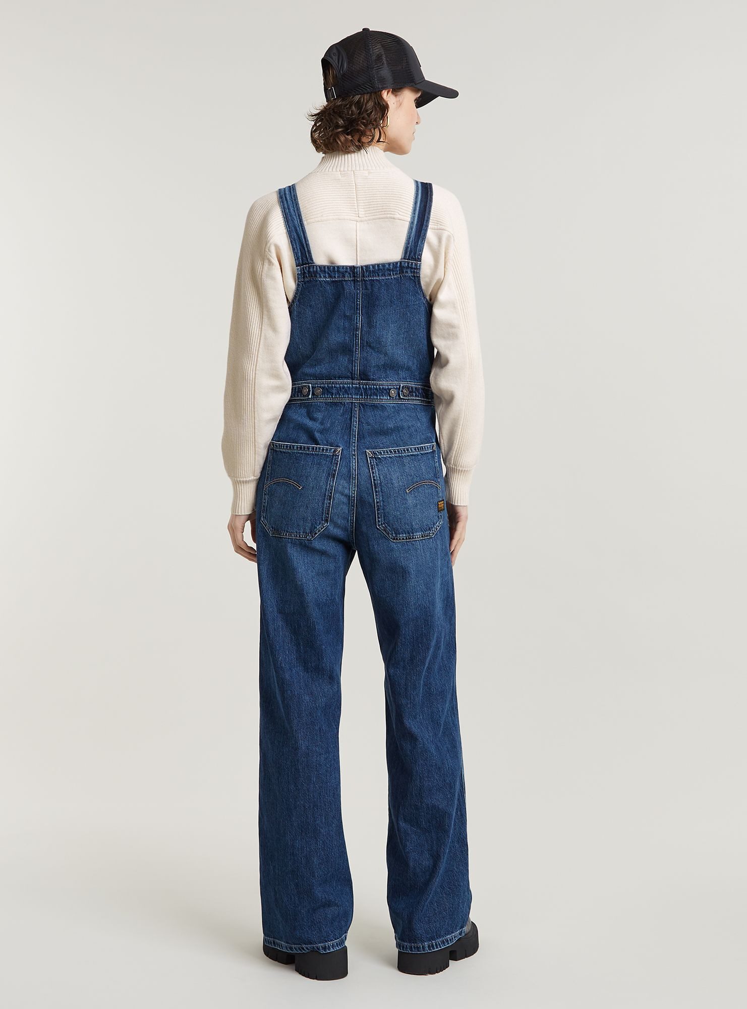 G-STAR Jumpsuit Straight Leg Zip Latzhose