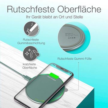 GP Batteries Drahtloses QI Ladegerät für z.B. Smartphones GP QP0A grau 10W Wireless Charger (QI Ladestation)