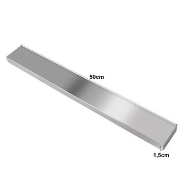BAYLI Wand-Magnet Messerhalter 3er Set Magnetleiste selbstklebend 50cm - Messerleiste Edelstahl Ohne