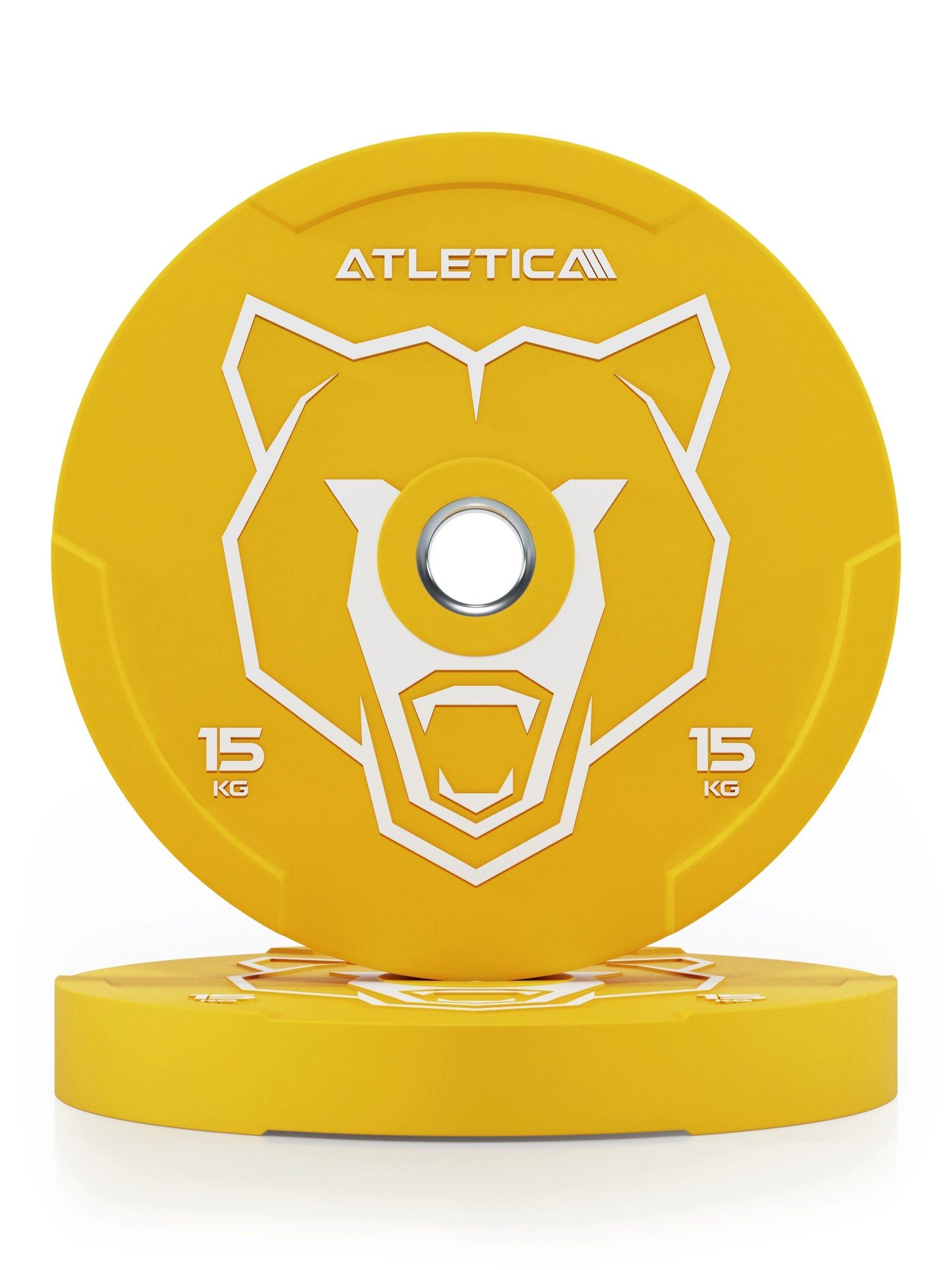 ATLETICA Hantelscheiben Animal Bumper Plates 15kg, Paar