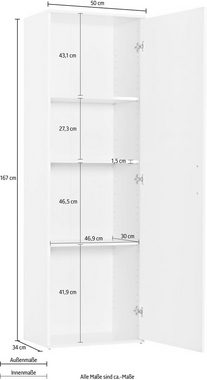 Procontour Mehrzweckschrank Clara Breite 50cm, mit Einlegeböden