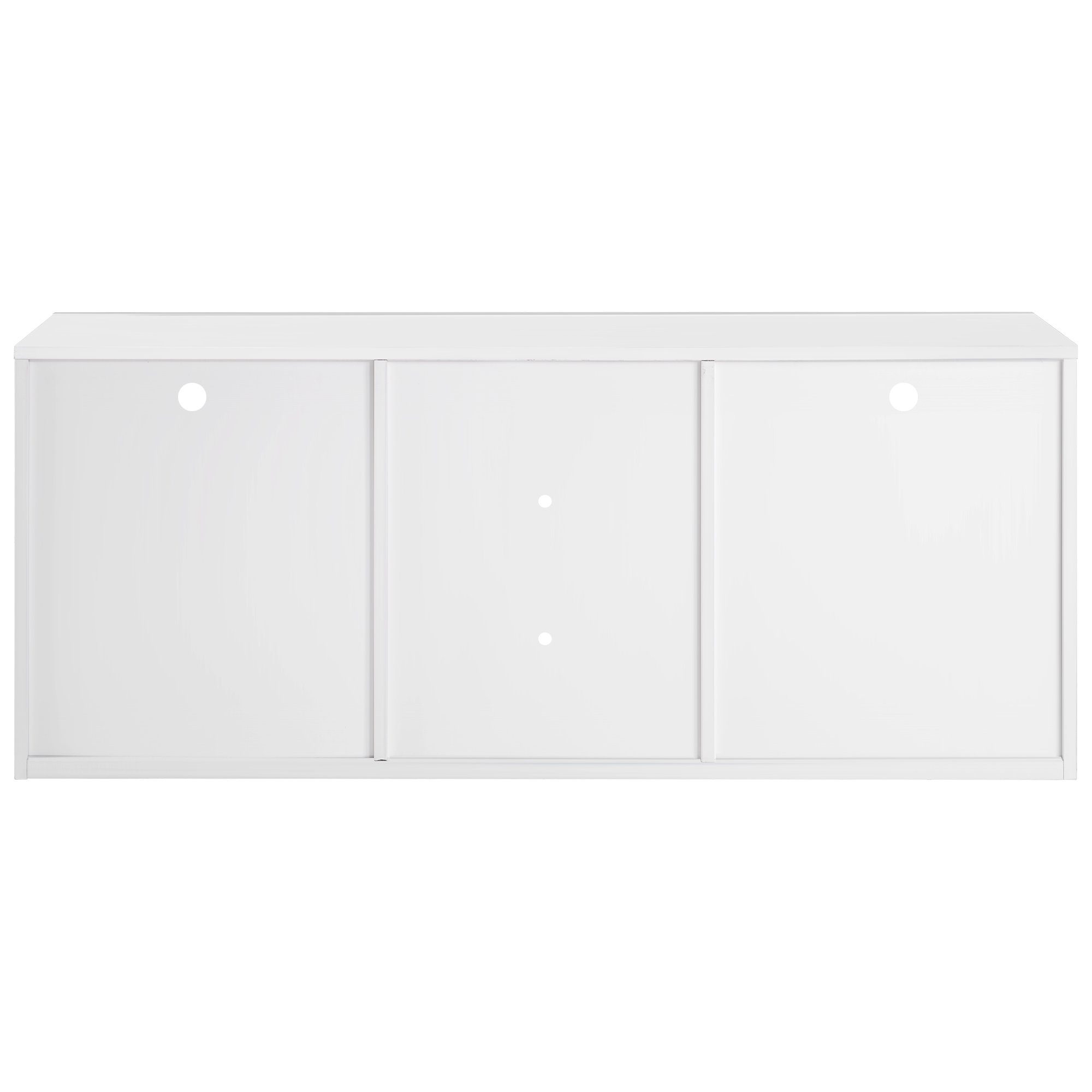 LED-TV-Schrank SPLOE TV-Schrank Beistellschrank Aufbewahrung) zu TV-Möbel Einstellbares LED-Beleuchtung weiß für Zoll 55 120*35*50cm bis HAUSS 16-farbige Multifunktionale (Hochglanz-TV-Schrank Sideboard Fernseher, TV-Tisch LED-System,