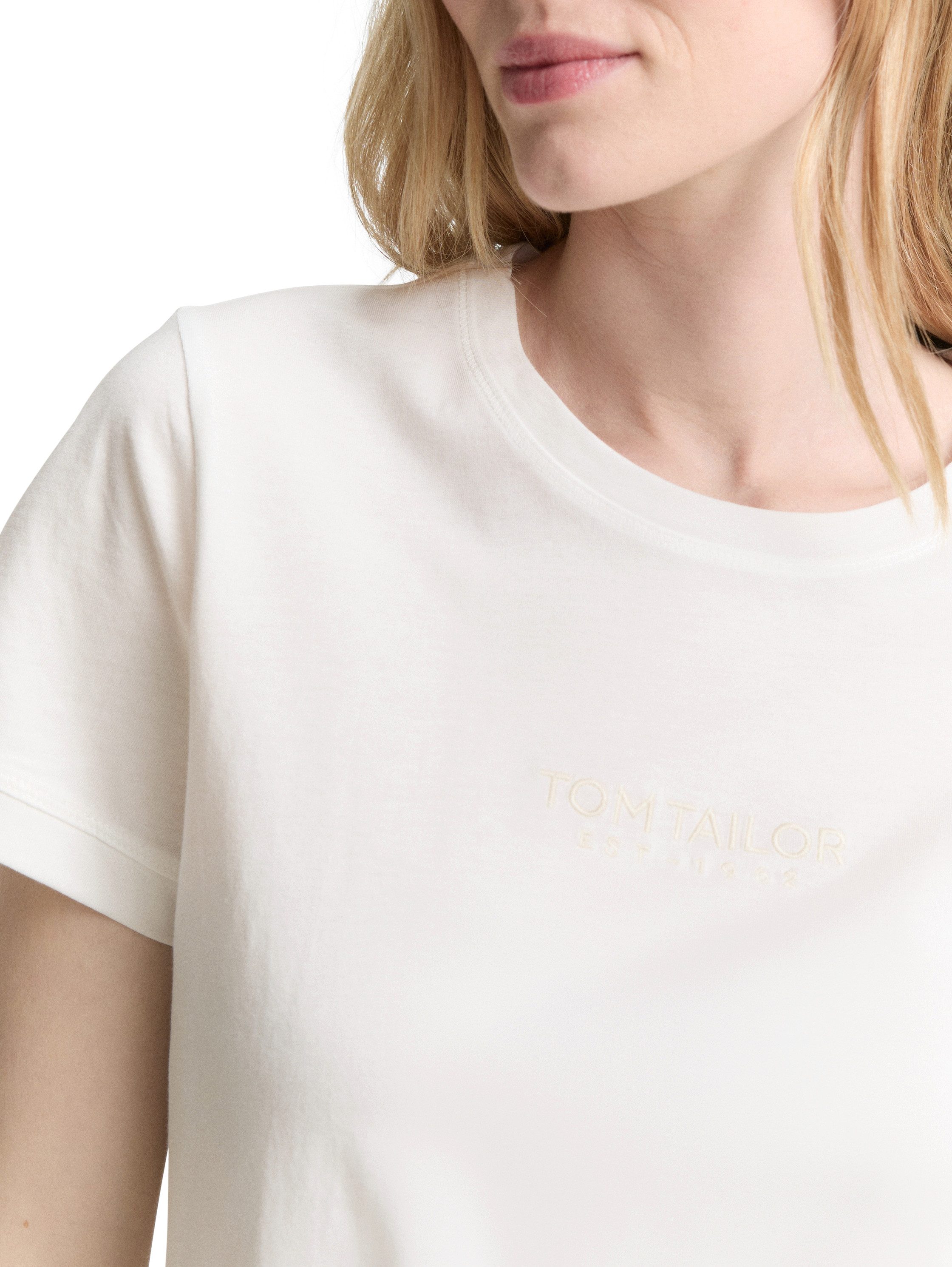 TOM TAILOR T-Shirt (Packung, 2-tlg) mit Logo Schriftzug