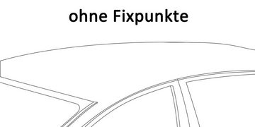 VDP Dachbox, (Passend für Renault Megane III (5 Türer) 2008-2016), Dachbox VDPMAA460 460Ltr weiß abschließbar + Dachträger Menabo TEMA kompatibel mit Renault Megane III (5 Türer) 2008-2016