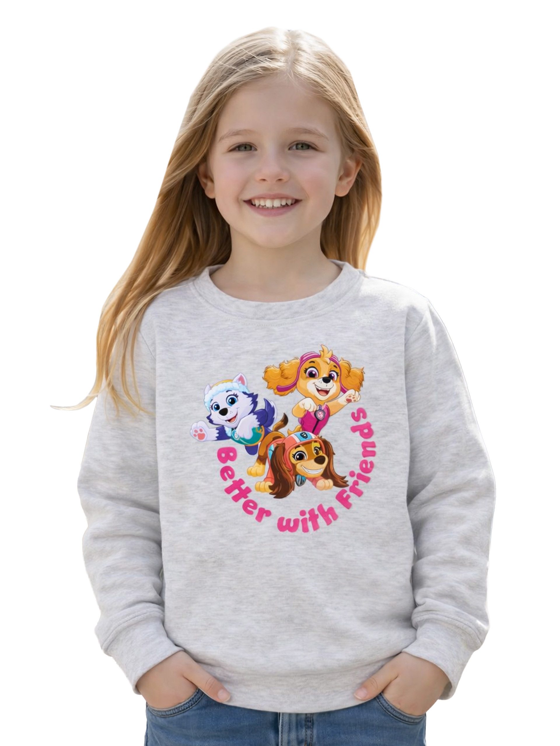 Sweatshirt Paw Patrol Sweatshirt Better with Friends Pullover Oberteil Langarm