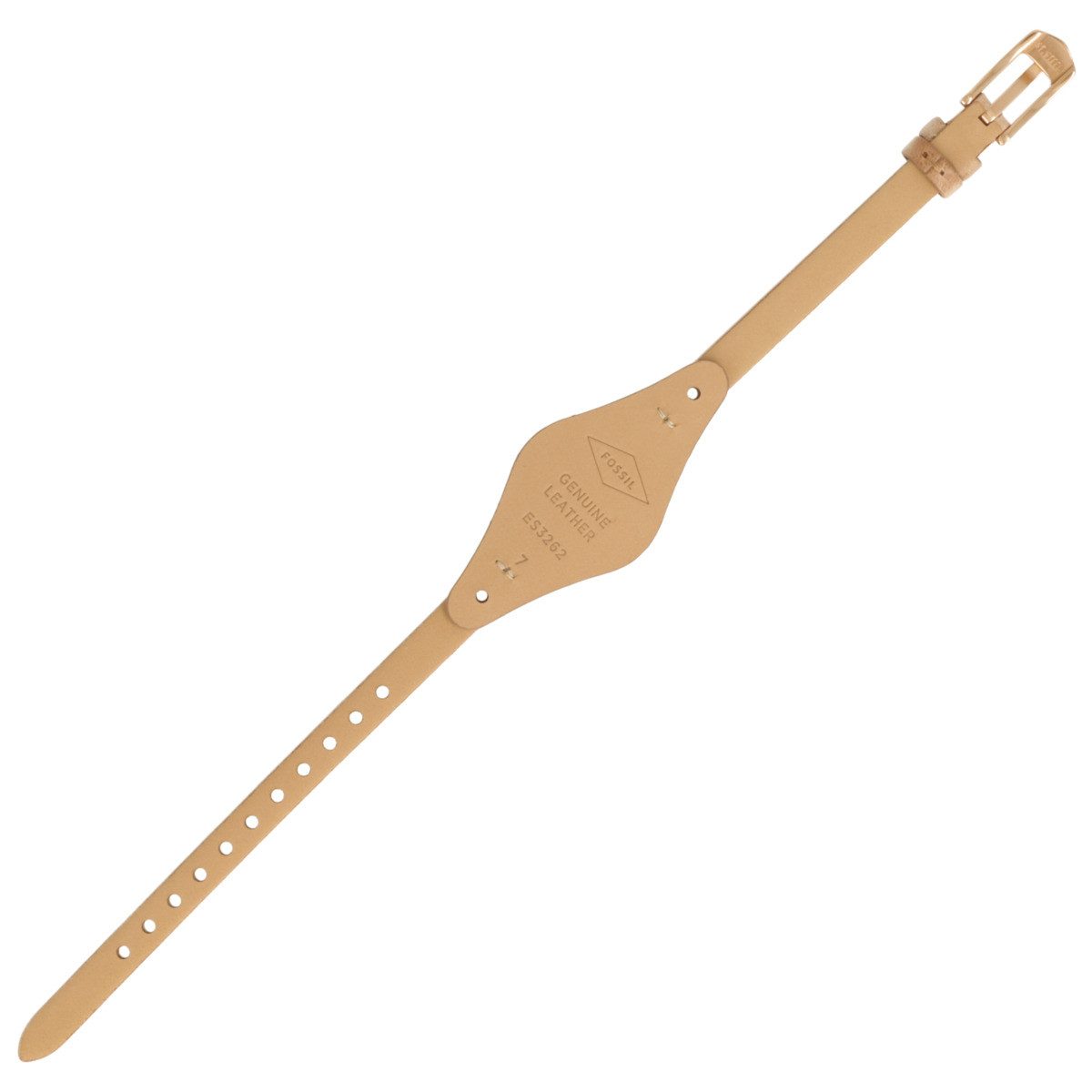Fossil Uhrenarmband 8mm Leder Beige ES-3262 LB-ES3262