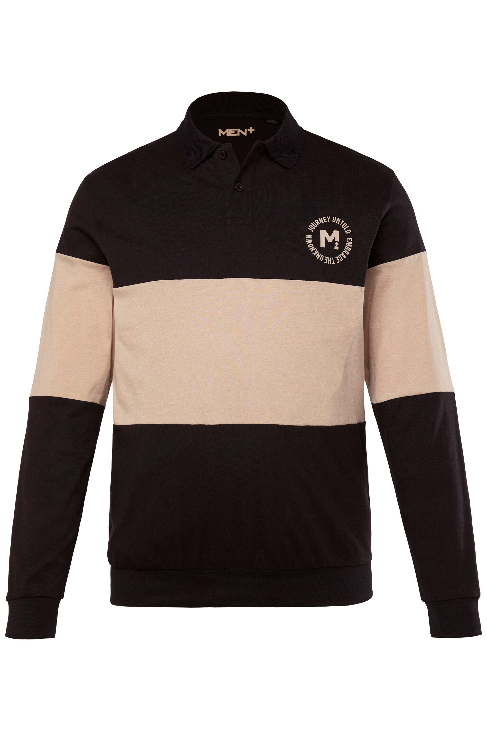 Men Plus Poloshirt Men+ Poloshirt Bauchfit Langarm Rugby bis 8 XL günstig online kaufen