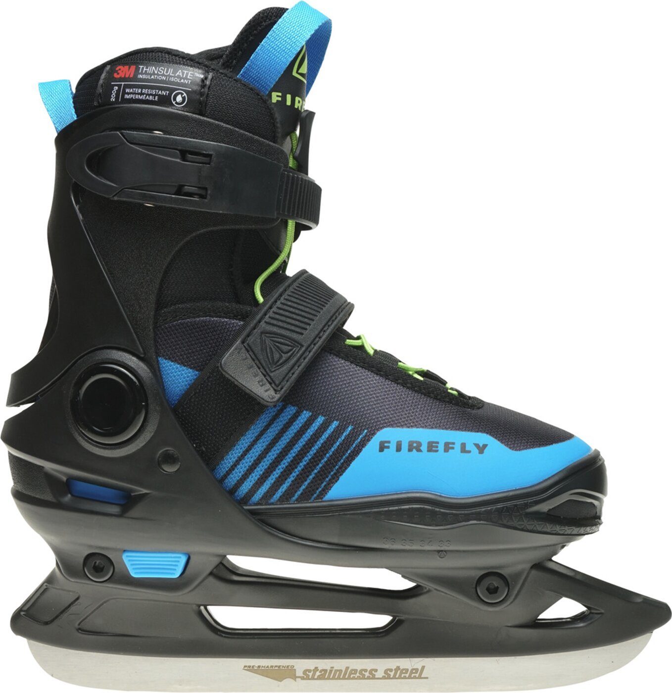FIREFLY Коньки Ju.-Eishockey-Schuh Flash IV ADJ B BLACK/BLUE/GREEN