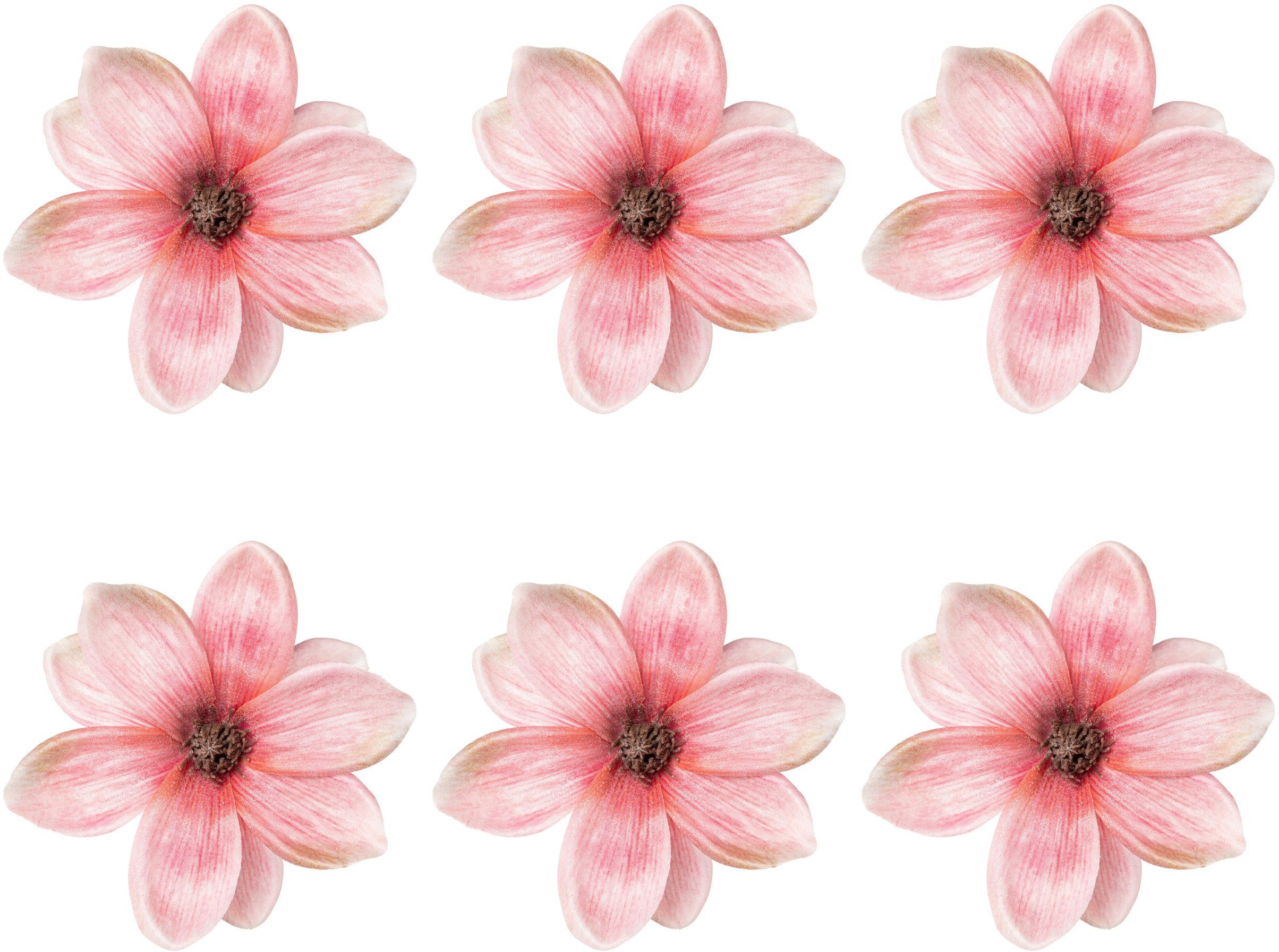 Creativ green Weihnachtsbaumklammer Weihnachtsdeko, Christbaumschmuck (6-tlg), mit glitzerndem Frost